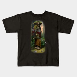 Exclusive Hand Drawn Samurai Sensesi Turtle | Samurai Collection Item-14 (Turtle) | by Rendigart Studio Kids T-Shirt